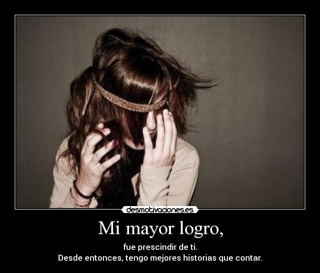 Mi mayor logro, - 