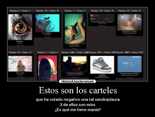 Estos son los carteles -