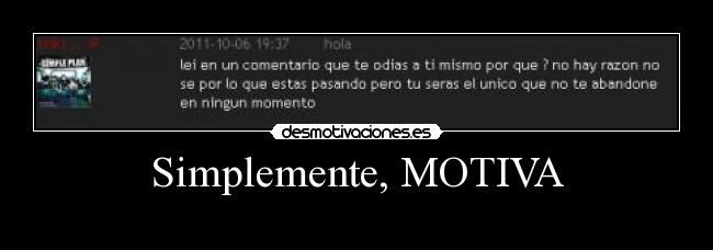 Simplemente, MOTIVA -
