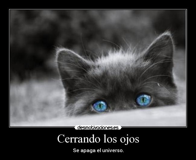 Cerrando los ojos - 