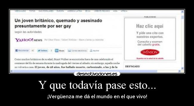 Y que todavía pase esto... - 