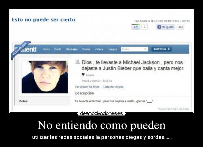 No entiendo como pueden -