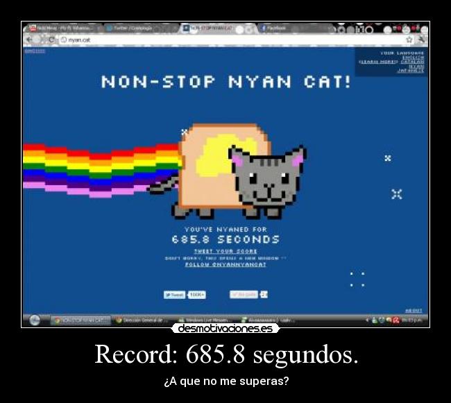 Record: 685.8 segundos. - 