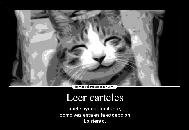 Leer carteles - 