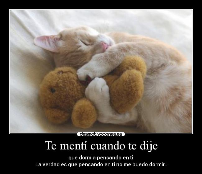 Te mentí cuando te dije - 