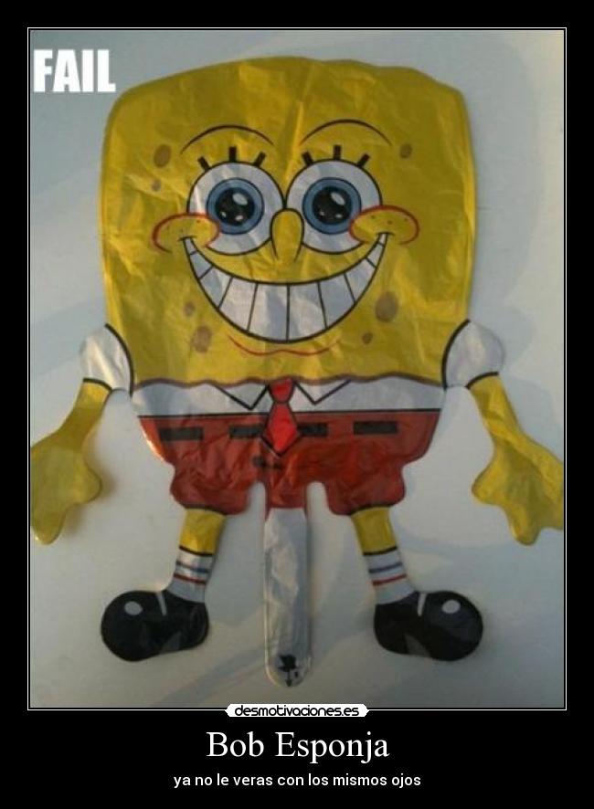 carteles bob esponja desmotivaciones