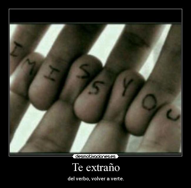 Te extraño - 