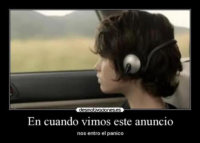 En cuando vimos este anuncio - 