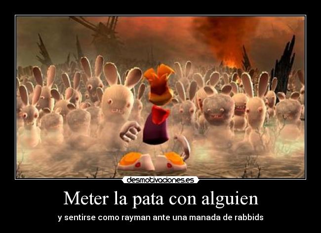 Meter la pata con alguien - 