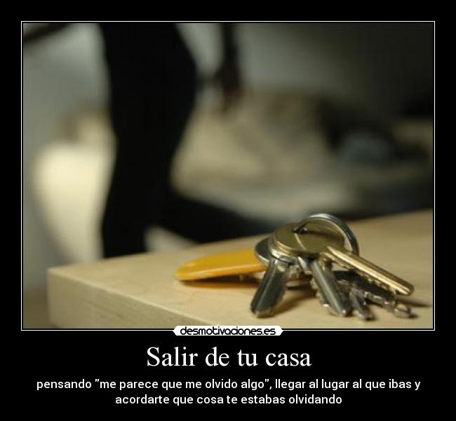 Salir de tu casa - 