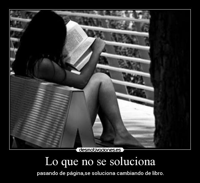 Lo que no se soluciona -