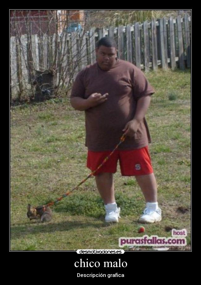 chico malo - Descripción grafica