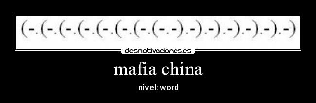 mafia china - 