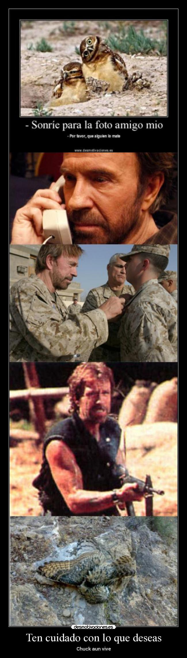 Ten cuidado con lo que deseas - Chuck aun vive