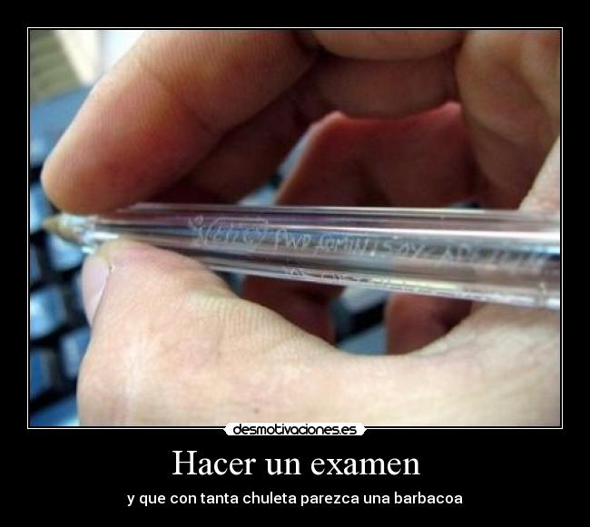 Hacer un examen - 