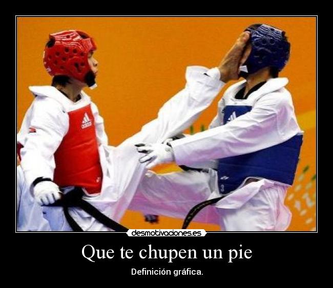 Que te chupen un pie - Definición gráfica.