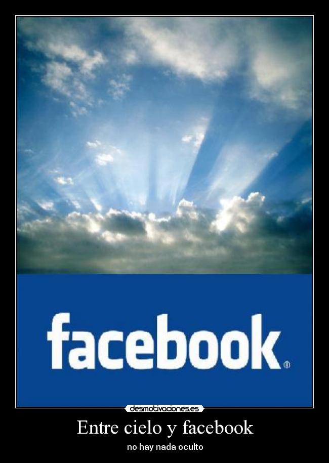 Entre cielo y facebook -