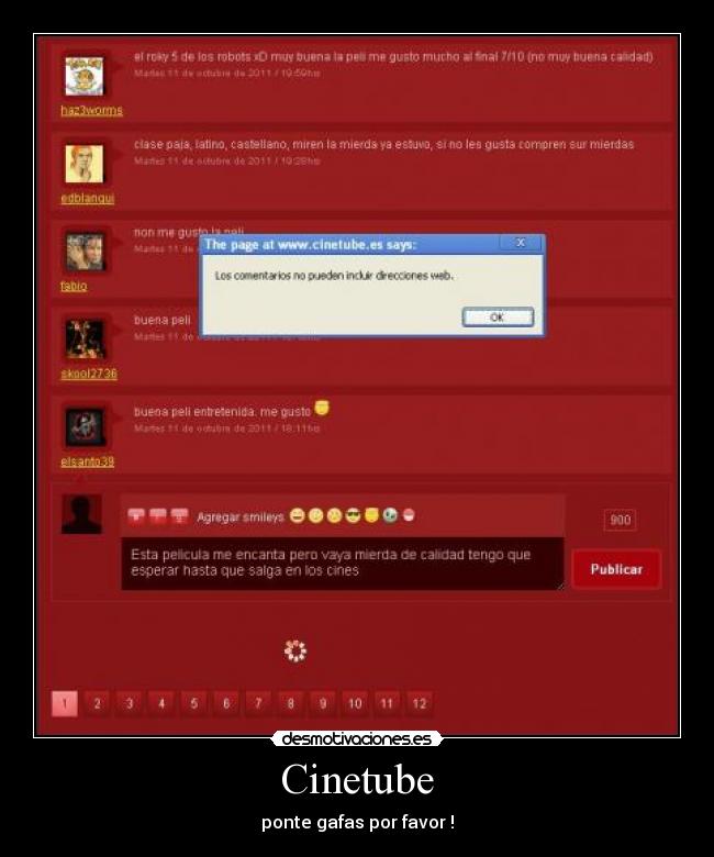 Cinetube - ponte gafas por favor !