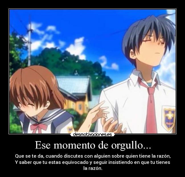 Ese momento de orgullo... -