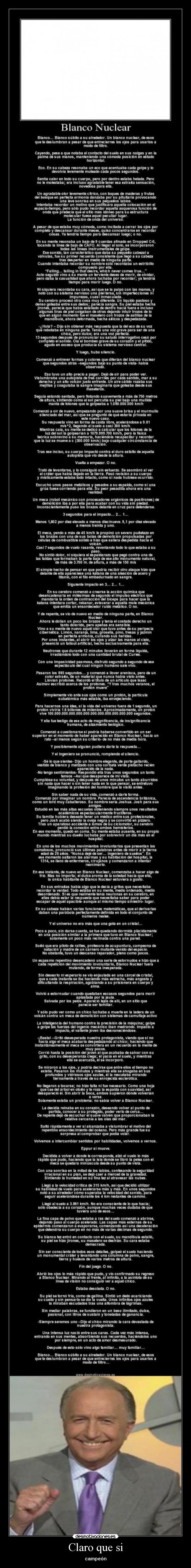 Claro que si - campeón