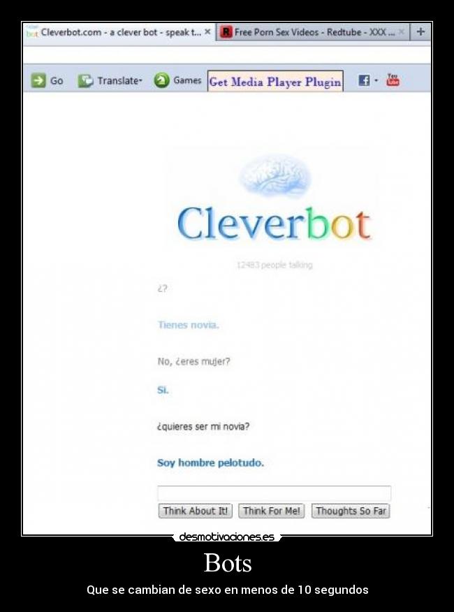 Bots - Que se cambian de sexo en menos de 10 segundos