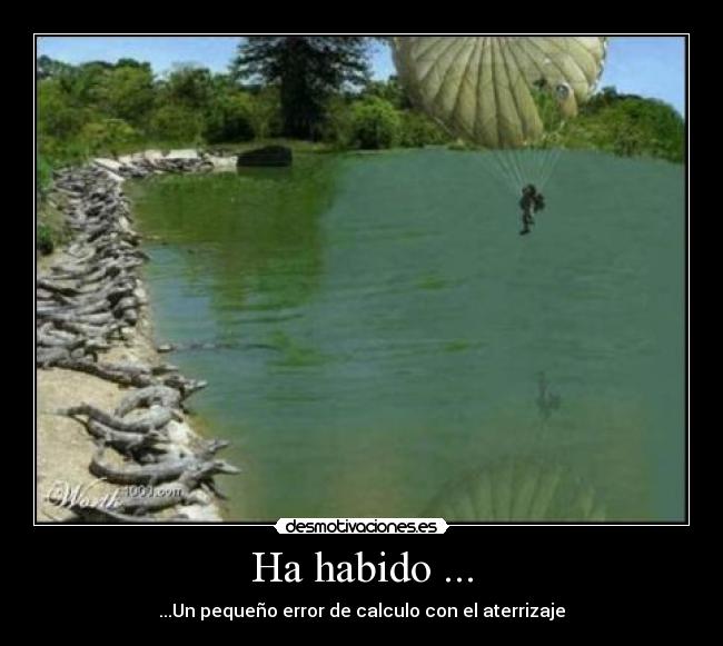 Ha habido ... - ...Un pequeño error de calculo con el aterrizaje