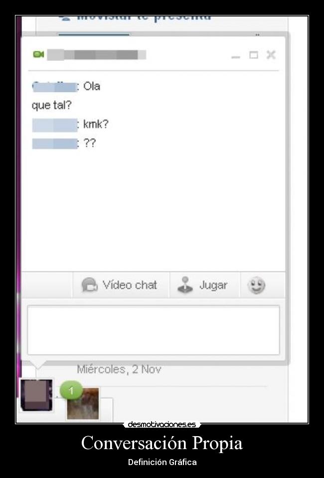 Conversación Propia - Definición Gráfica