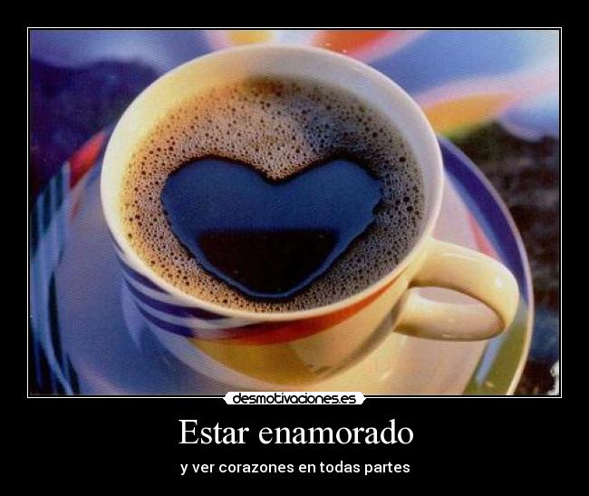 Estar enamorado - y ver corazones en todas partes