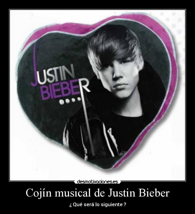 Cojín musical de Justin Bieber -