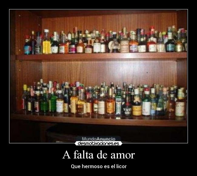 A falta de amor -