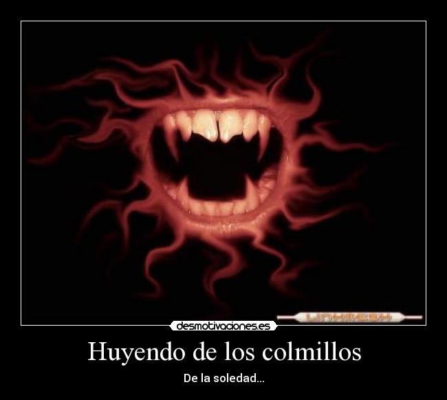 Huyendo de los colmillos - De la soledad...