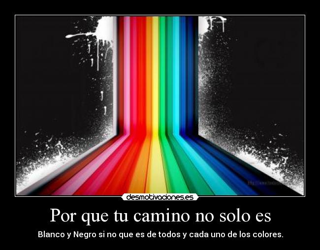 Por que tu camino no solo es - 