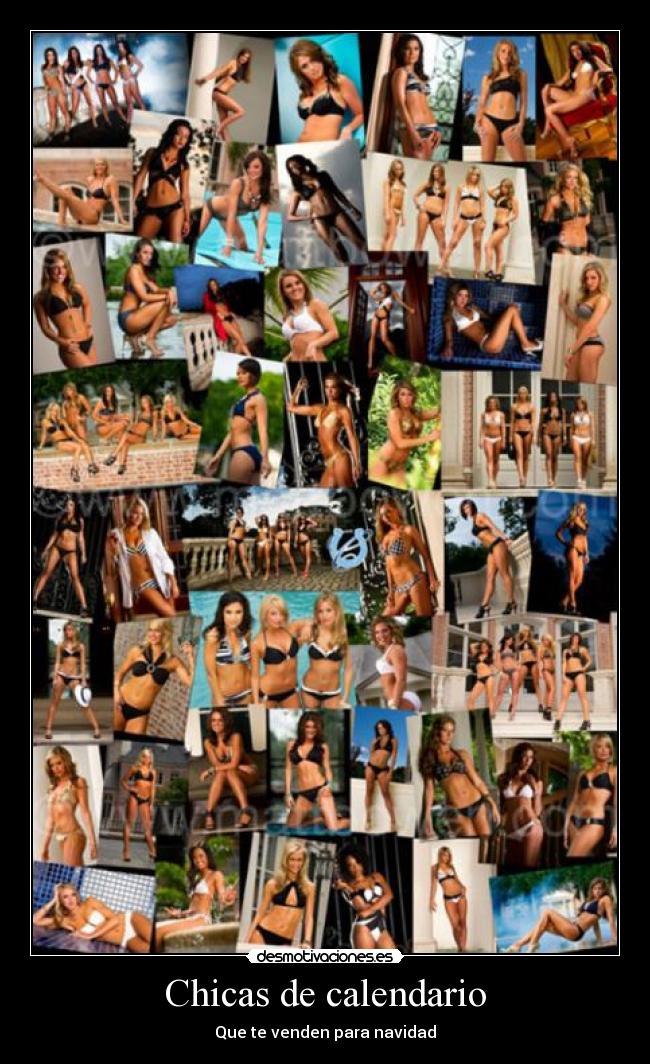 Chicas de calendario - Que te venden para navidad
