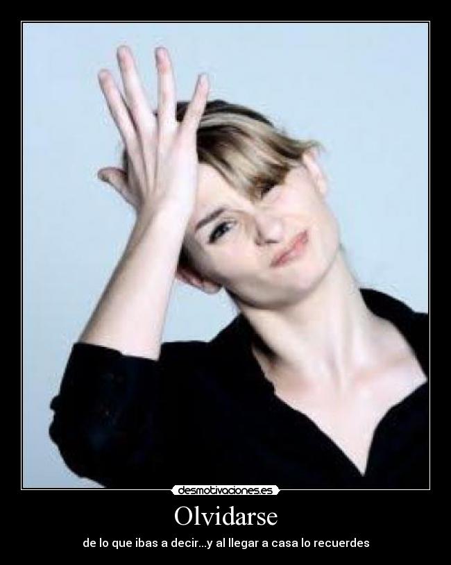 Olvidarse -