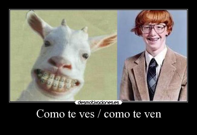 Como te ves / como te ven -
