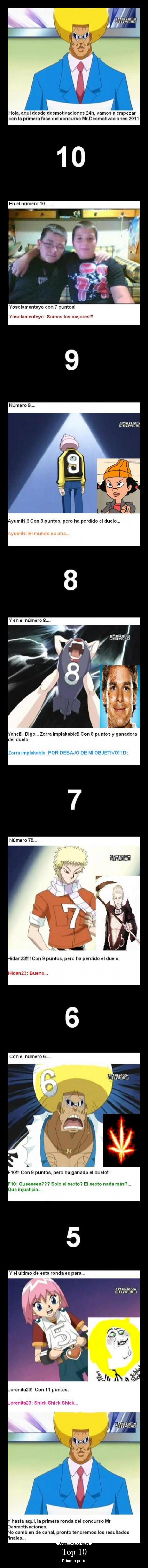 Top 10 - Primera parte