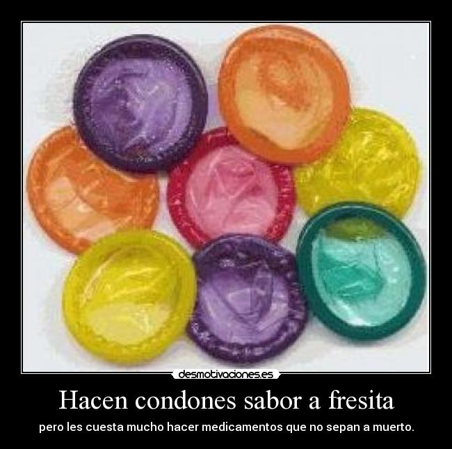 Hacen condones sabor a fresita -