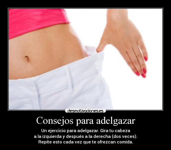 Consejos para adelgazar -