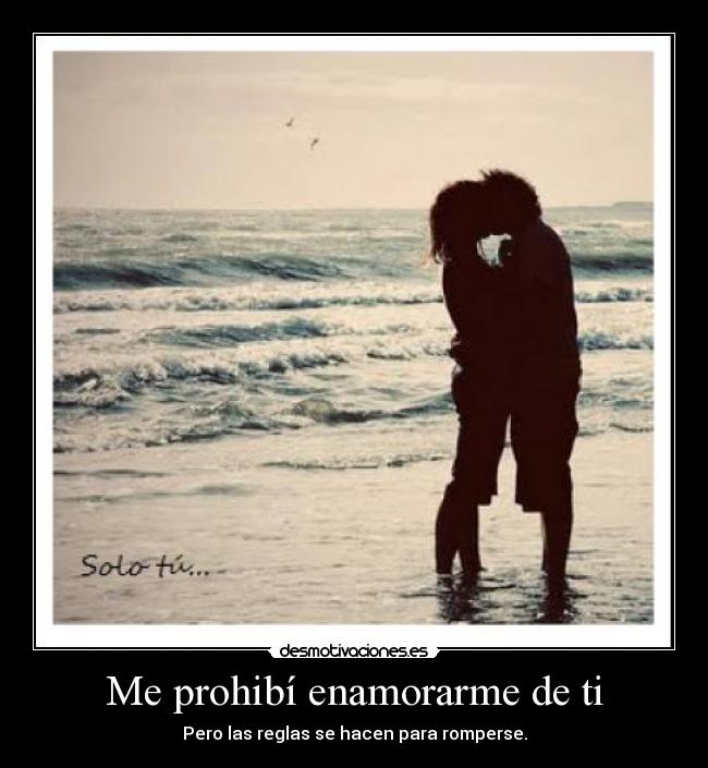 Me prohibí enamorarme de ti - Pero las reglas se hacen para romperse.