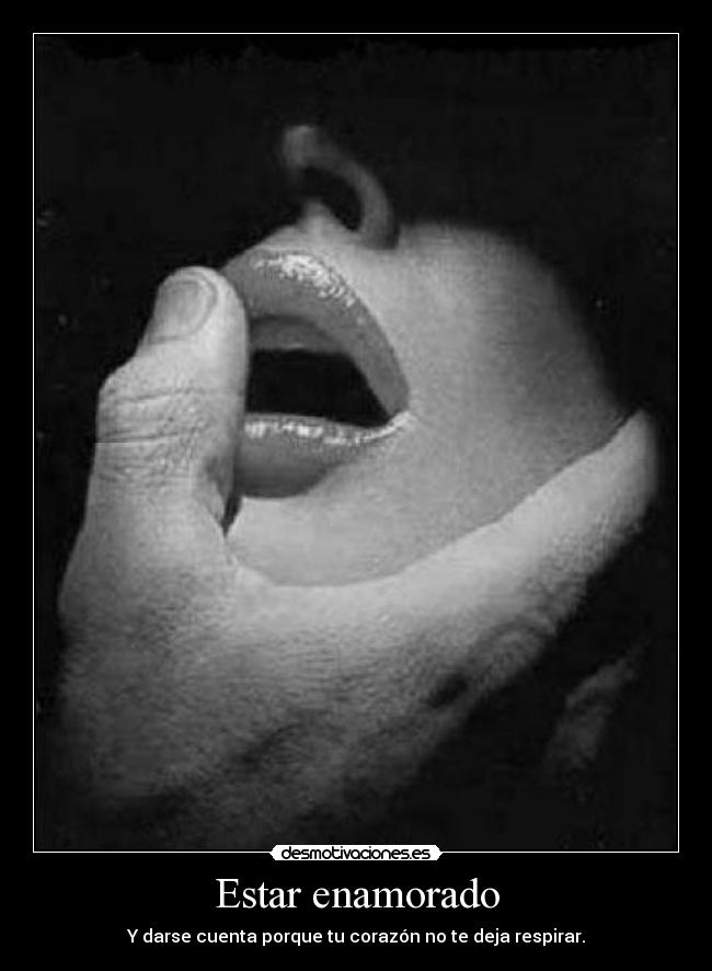 carteles amor carino estar enamorado querer amar nosotros beso labios respiracion desmotivaciones