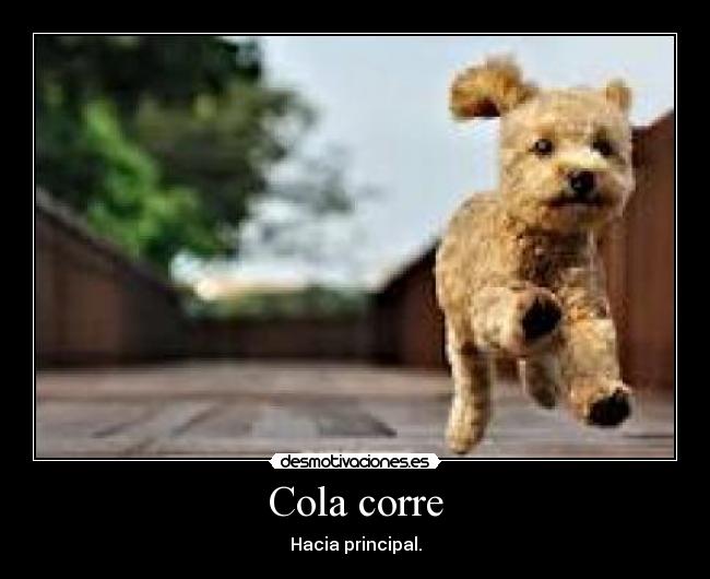 Cola corre - Hacia principal.