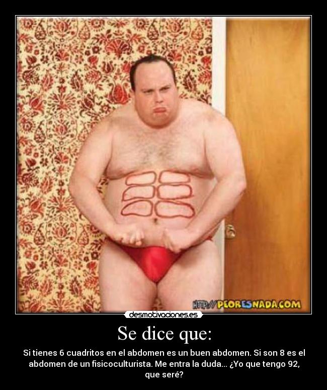 carteles abdomen desmotivaciones