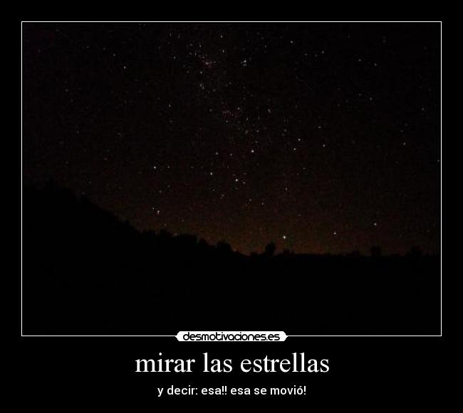 mirar las estrellas - 