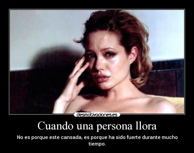 Cuando una persona llora - 