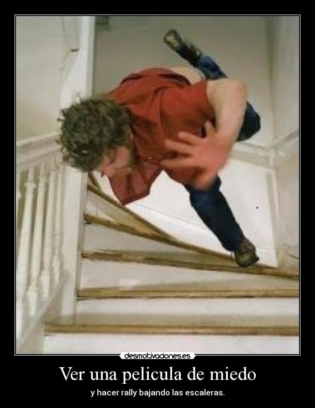 Ver una pelicula de miedo -