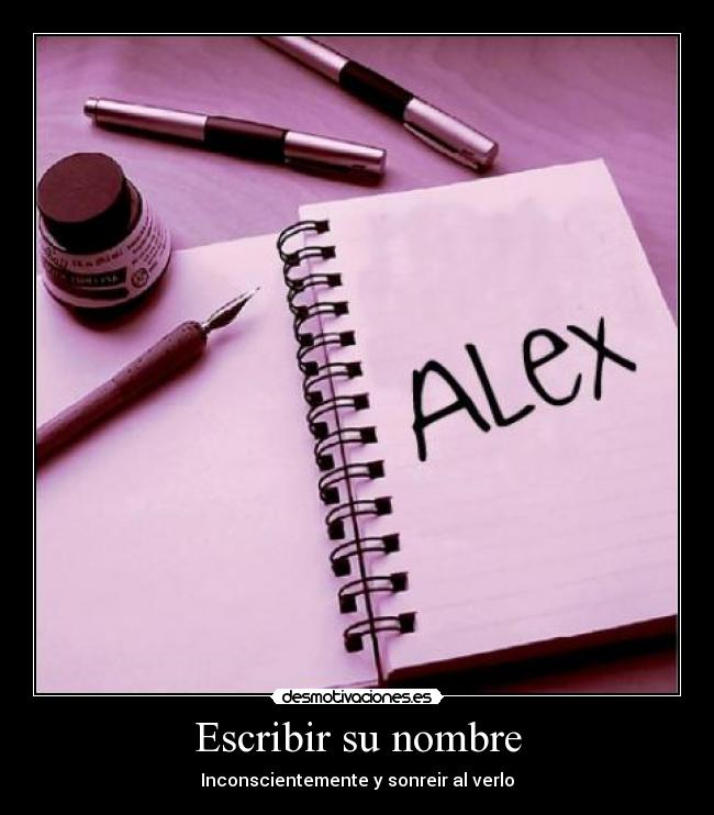 Escribir su nombre - 