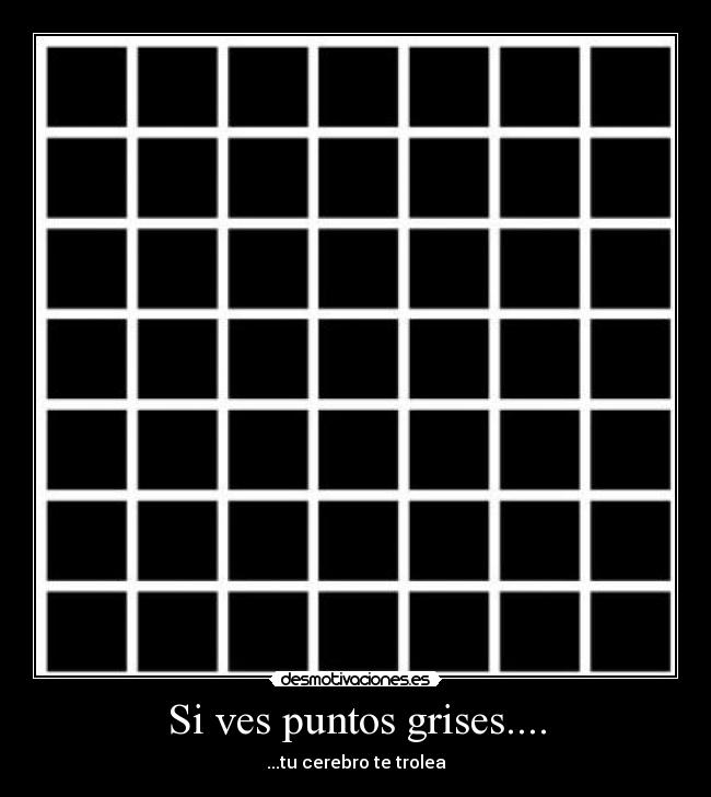 Si ves puntos grises.... - ...tu cerebro te trolea