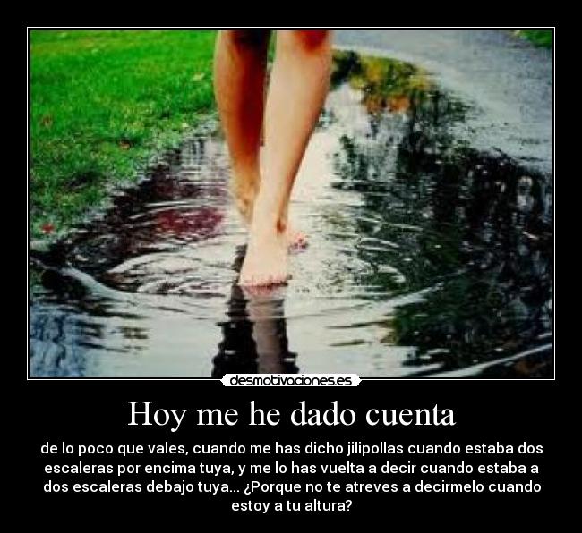 Hoy me he dado cuenta - 