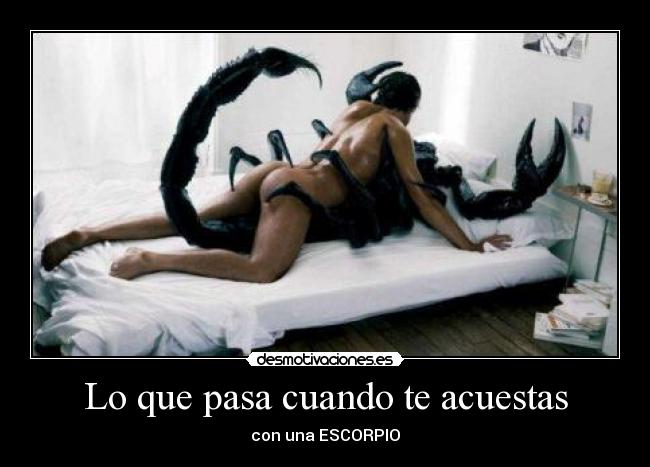 Lo que pasa cuando te acuestas - con una ESCORPIO