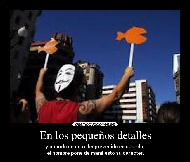 En los pequeños detalles -